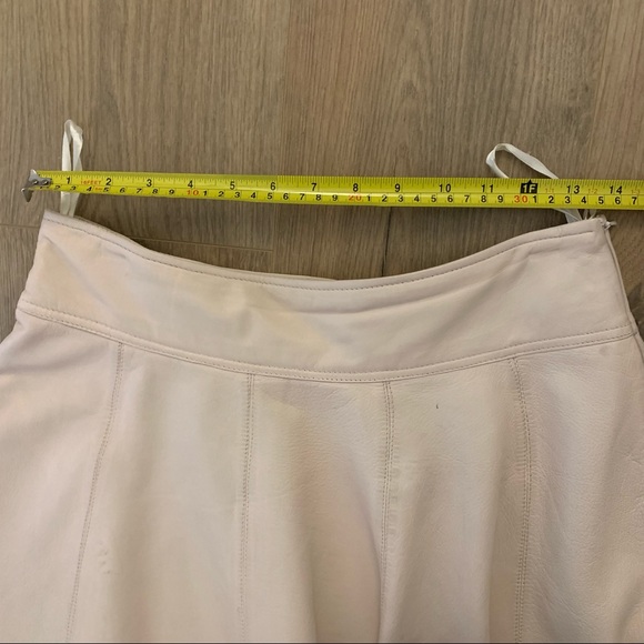 Real Leather Mini Skirt - Picture 8 of 9